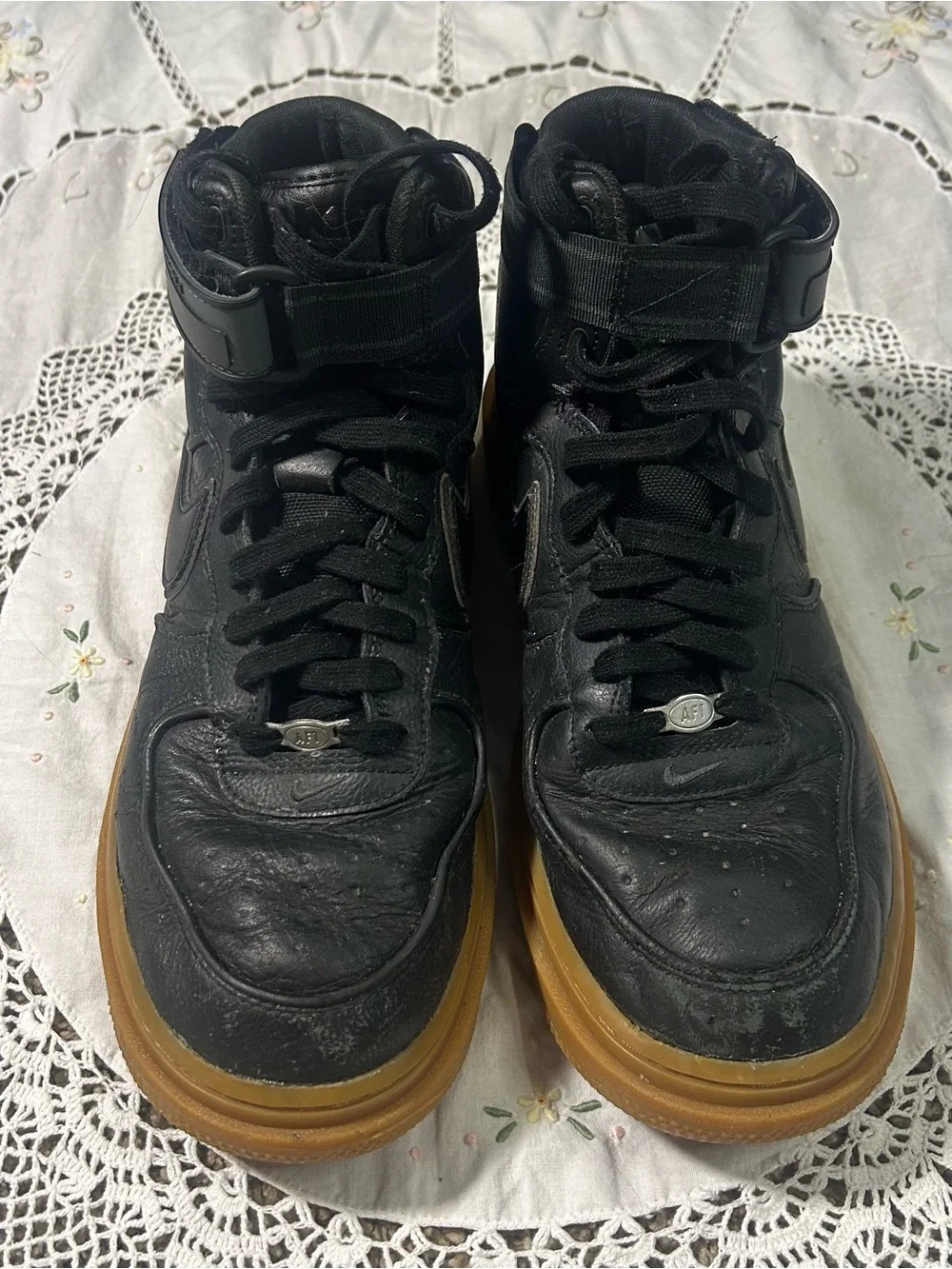 Nike Air Force 1 Black 10.5 High Top Gore-Tex Boots
